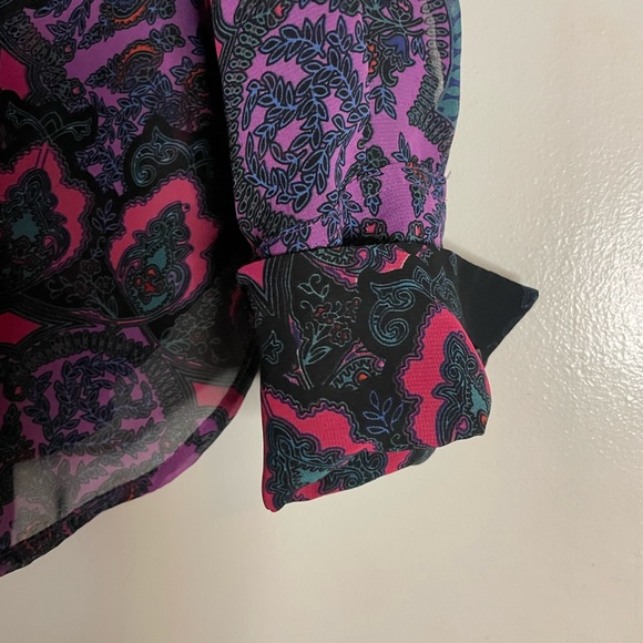 Purple Paisley Blouse - Picture 5 of 6